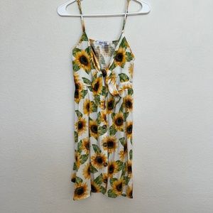 Mimi Chica Sunflower Yellow Sundress with Pockets